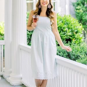 Draper James Mint Green Gingham Dress